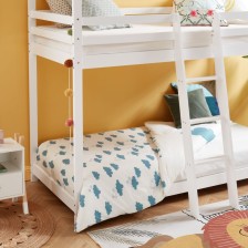 Lit cabane superposé Château des Anges Blanc 90x190 - Laïba Kids Lit cabane superposé Château des Anges Blanc 90x190 - Laïba Kids