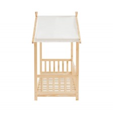 Lit Enfant Tente Des Étoiles Beige 70x140 Sommier Inclus - Laïba Kids Lit Enfant Tente Des Étoiles Beige 70x140 Sommier Inclus - Laïba Kids
