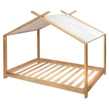 Lit Tente Nuage Magique Beige 90x190 cm - Laïba Kids Lit Tente Nuage Magique Beige 90x190 cm - Laïba Kids