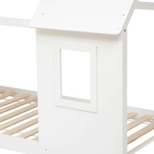 Lit Cabane Fenêtre Maison Du Bonheur Blanc 90x190 cm - Laïba Kids Lit Cabane Fenêtre Maison Du Bonheur Blanc 90x190 cm - Laïba Kids