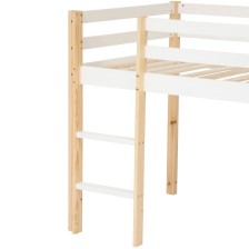 Lit Bureau Monde Enchanté Blanc 90x190 cm - Laïba Kids Lit Bureau Monde Enchanté Blanc 90x190 cm - Laïba Kids