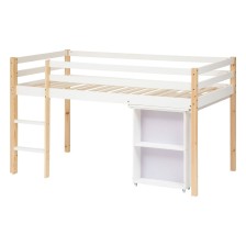 Lit Bureau Monde Enchanté Blanc 90x190 cm - Laïba Kids Lit Bureau Monde Enchanté Blanc 90x190 cm - Laïba Kids