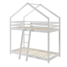 Ensemble Lit superposé Blanc 90x190 + 2 Matelas enfants 90x190 - Laïba Kids Ensemble Lit superposé Blanc 90x190 + 2 Matelas enfants 90x190 - Laïba Kids