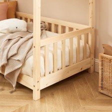 Lit Enfant Tente Des Étoiles Beige 70x140 Sommier Inclus - Laïba Kids Lit Enfant Tente Des Étoiles Beige 70x140 Sommier Inclus - Laïba Kids
