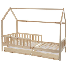 Ensemble Lit cabane avec 2 tiroirs 90x190 cm + Matelas enfant 90x190 cm - Laïba Kids Ensemble Lit cabane avec 2 tiroirs 90x190 cm + Matelas enfant 90x190 cm - Laïba Kids