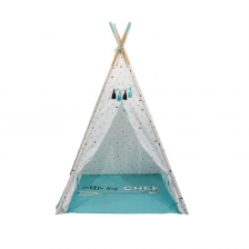 Tipi décoratif garçon avec tapis Bleu - Home Deco Kids Tipi décoratif garçon avec tapis Bleu - Home Deco Kids